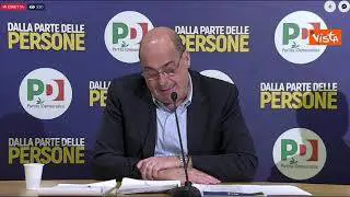 Zingaretti alla direzione nazionale Pd: "Va bene discutere ma non perdiamo di vista vita persone"