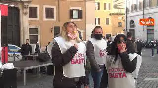 Continua la protesta del settore gioco legale a Montecitorio. Le immagini