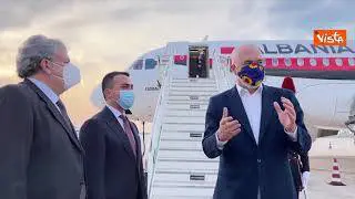 Di Maio e il premier Albanese Rama a Bari accolti dal presidente Emiliano