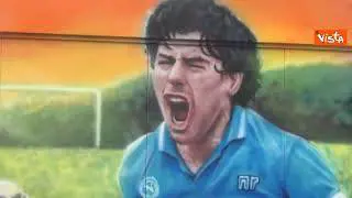 Maradona, a Pozzuoli un Murales a tre mesi dalla morte del Pibe de oro