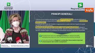 Moratti: "Aziende opereranno piano vaccinale con loro personale medico"