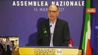 Assemblea Pd, Letta: "Governo Draghi è nostro Governo, Lega deve spiegare appoggio, non noi"