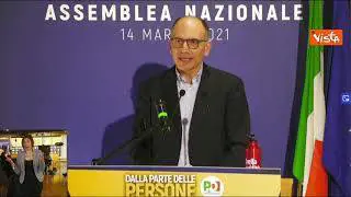 Assemblea Pd, Letta: "Governo Draghi è nostro Governo, Lega deve spiegare appoggio, non noi"