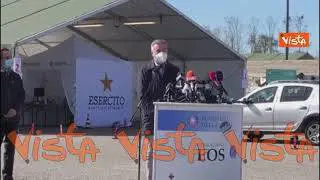 Drive through vaccini Milano, Guerini: “Nomina Figliuolo dà senso a impegno forze armate”