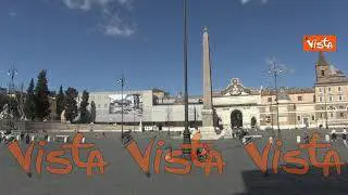 Roma si sveglia in zona rossa, le immagini della Capitale deserta