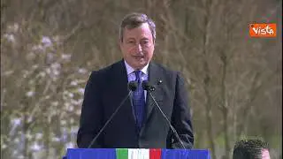Draghi a Bergamo: "Impegno solenne, le persone fragili saranno sempre protette"