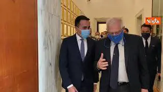 Di Maio incontra l'Alto rappresentante dell'Unione europea degli affari esteri Borrell. Le immagini