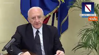 De Luca: "Campania zona rossa, ancora piccole irresponsabilità, dobbiamo stare attenti"