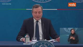 Draghi: “Ad aprile 500mila vaccini al giorno. Speriamo non ci siano imprevisti nelle forniture”