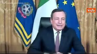 Draghi: "Piano per convergenza tra nord e sud fermo da decenni"