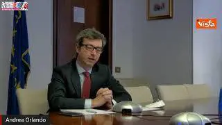 Orlando: "Crisi più forte del 2008, ma strumenti migliori per affrontarla"