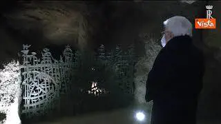 Fosse Ardeatine, le immagini dell'omaggio del Presidente Mattarella