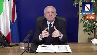 De Luca: "Vaccini alle categorie privilegiate? Indicazioni sbagliate dal Governo"