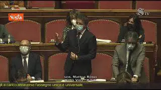 Assegno unico, Renzi: "Piccolo passo di fronte a gigantesco problema"