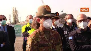 Figliuolo all'hub di Trenno: "Molto soddisfatto, è l'Italia che funziona quando lavora insieme"