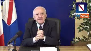 Piano vaccini, De Luca: "Obiettivo 70 mila dosi al giorno"
