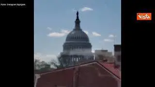 Capitol Hill, auto su barriere e spari vicino alla sede del Congresso americano. Le immagini