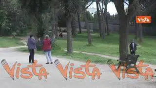 Pasquetta in zona rossa a Roma, le immagini del parco di Villa Doria-Pamphili
