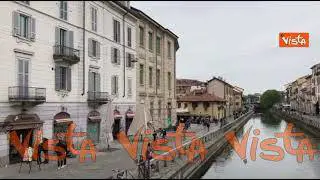 Pasquetta in zona rossa a Milano, nessun assembramento lungo i Navigli e alla Darsena