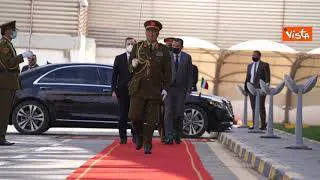 Draghi a Tripoli per la sua prima visita ufficiale all'estero