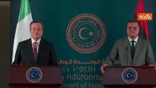 Italia-Libia, Draghi a Tripoli: "C'è voglia di futuro e di ripartire in fretta"