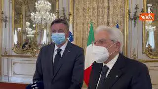 Mattarella riceve il Presidente Pahor: "Rapporto Slovenia-Italia simbolo di integrazione europea"
