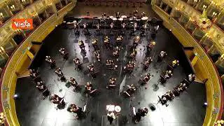 La banda dei Vigili del Fuoco omaggia direttore d'orchestra von Suppé nel giorno della sua nascita