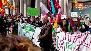 Rizzo (Partito Comunista) alla protesta di Alitalia: “Non possiamo perdere compagnia di bandiera”