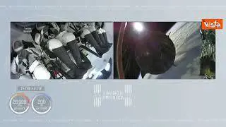 SpaceX, la capsula Crew Dragon 2 si separa dal razzo Falcon 9