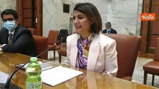 Giorgetti incontra la ministra degli Affari esteri del Governo d'Unità nazionale libico. Le immagini