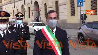 25 aprile, il sindaco Sala alla commemorazione al Sacrario dei Caduti di Milano. Le immagini