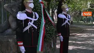25 aprile, Mattarella deposita una corona in ricordo delle vittime del rastrellamento al Quadraro