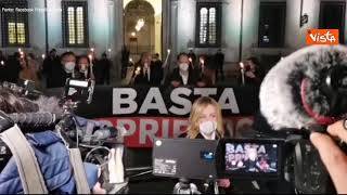 Meloni (FdI): "Il coprifuoco irragionevole, non serve a combattere il Covid"