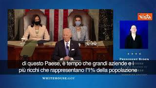 SOTTOTITOLI Biden: "È Tempo che i più ricchi paghino loro giusta parte"