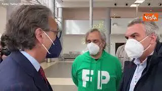 Primo maggio, il segretario Cisl Luigi Sbarra all'Ospedale dei Castelli