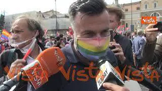 Zan a Piazza del Popolo, “Mia legge non può diventare oggetto di scontro politico”