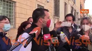 Salvini: “Preoccupato per sorpasso Meloni? Potrebbero anche sbarcare gli alieni”