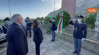Strage di Capaci, l'omaggio della Polizia a Giovanni Falcone