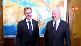 Il segretario Usa Blinken in Israele incontra il premier Netanyahu