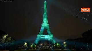 La Torre Eiffel illuminata con energia rinnovabile a idrogeno