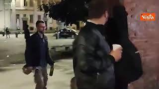 Sparatoria alle colonne di San Lorenzo a Milano. Le immagini