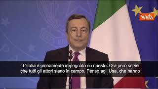 SOTTOTITOLI Clima, Draghi: "Serve impegno di tutti, Usa e Cina centrali"