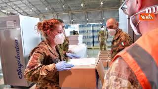 370 mila dosi di Johnson & Johnson preparate a Pratica di Mare per la distribuzione in tutta Italia