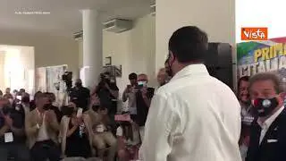 Salvini: "Alla sinistra invidio che agli eventi non avrà problemi di assembramenti"