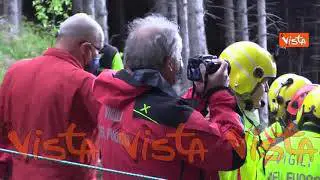 Tragedia Mottarone, nuovo sopralluogo per la rimozione della cabina precipitata. Le immagini