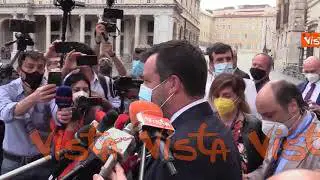 Salvini: "Incontro con Draghi andato molto bene. Abbiamo perso di vista l'orologio"