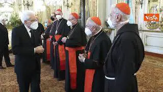 Mattarella riceve al Quirinale i Cardinali italiani di nuova nomina