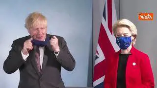 G7, il trilaterale con Johnson e i leader Ue von der Leyen e Michel per discutere di Brexit