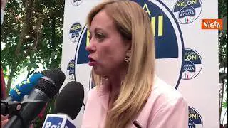 Meloni: "Avversari sono Pd-M5s, lavoro a centrodestra coeso e forte"
