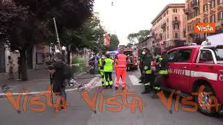 Bomba su un’auto a Roma, le immagini dei rilievi della Polizia Scientifica